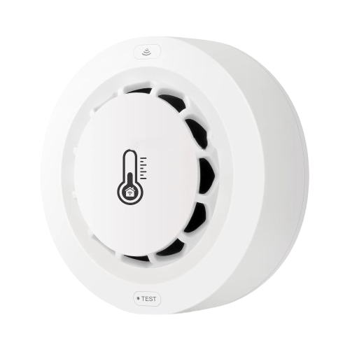 حساس دخان مع رطوبة وحرارة